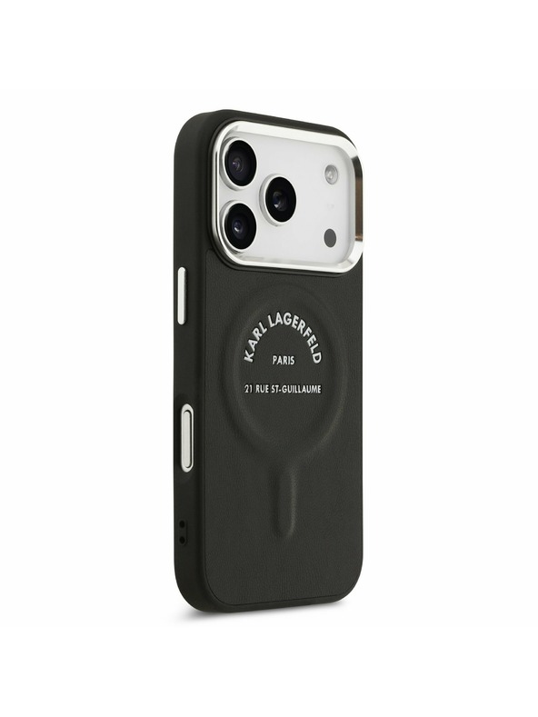 Karl Lagerfeld Karl Lagerfeld PU RSG Logo MagSafe Zadní Kryt pro iPhone 17 Pro Black