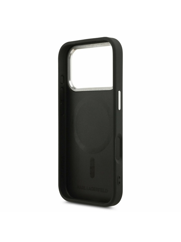 Karl Lagerfeld Karl Lagerfeld PU RSG Logo MagSafe Zadní Kryt pro iPhone 17 Pro Black