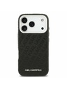 Karl Lagerfeld Karl Lagerfeld Grained PU Repeated Logo MagSafe Zadní Kryt pro iPhone 17 Pro Black