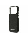 Karl Lagerfeld Karl Lagerfeld Grained PU Repeated Logo MagSafe Zadní Kryt pro iPhone 17 Pro Black