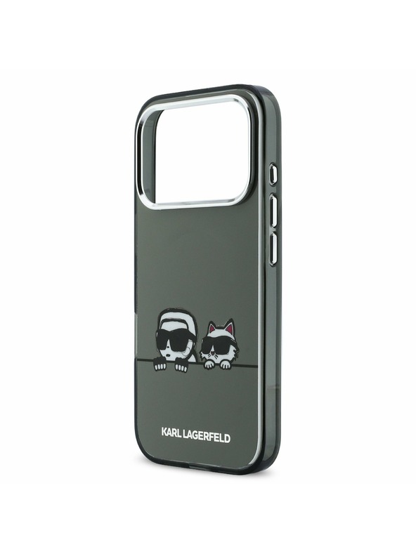 Karl Lagerfeld Karl Lagerfeld IML K&CH Heads Logo MagSafe Zadní Kryt pro iPhone 17 Pro Black