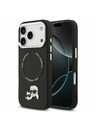 Karl Lagerfeld Karl Lagerfeld PU Karl and Choupette Heads Pins MagSafe Zadní Kryt pro iPhone 17 Pro Black