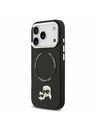 Karl Lagerfeld Karl Lagerfeld PU Karl and Choupette Heads Pins MagSafe Zadní Kryt pro iPhone 17 Pro Black