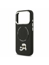 Karl Lagerfeld Karl Lagerfeld PU Karl and Choupette Heads Pins MagSafe Zadní Kryt pro iPhone 17 Pro Black