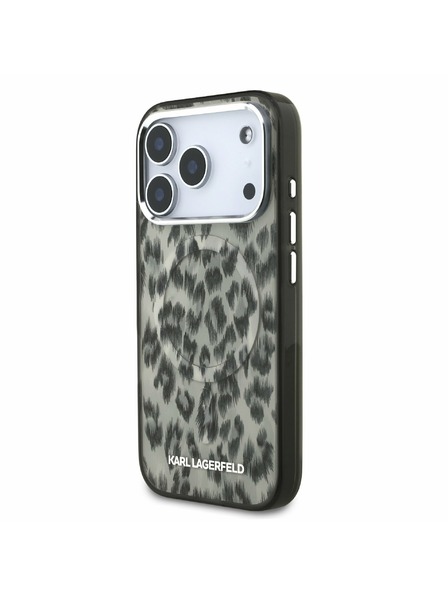 Karl Lagerfeld Karl Lagerfeld IML Leopard MagSafe Zadní Kryt pro iPhone 17 Pro Brown