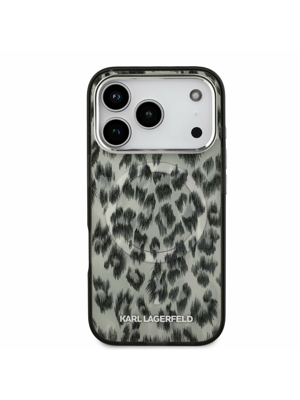 Karl Lagerfeld Karl Lagerfeld IML Leopard MagSafe Zadní Kryt pro iPhone 17 Pro Brown