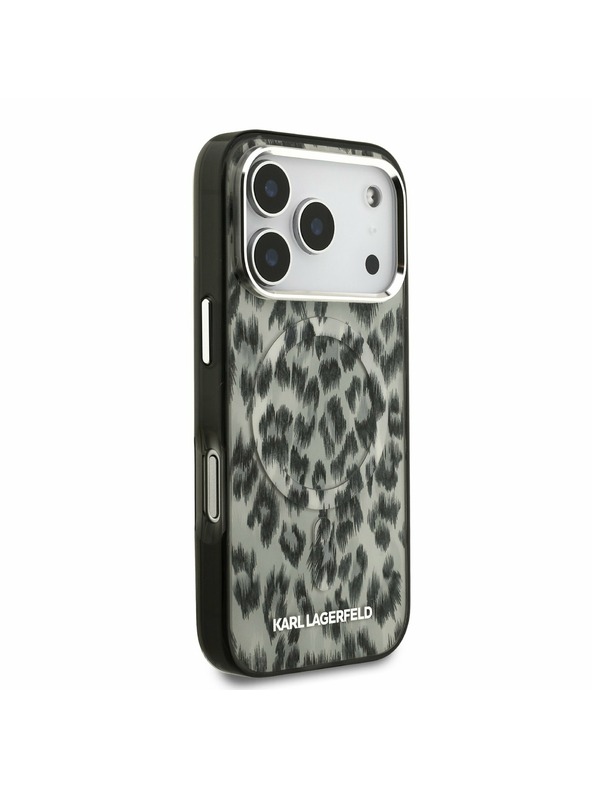 Karl Lagerfeld Karl Lagerfeld IML Leopard MagSafe Zadní Kryt pro iPhone 17 Pro Brown
