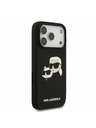 Karl Lagerfeld Karl Lagerfeld Liquid Silicone Double Heads MagSafe Zadní Kryt pro iPhone 17 Pro Black
