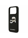Karl Lagerfeld Karl Lagerfeld Liquid Silicone Double Heads MagSafe Zadní Kryt pro iPhone 17 Pro Black