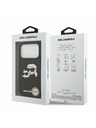 Karl Lagerfeld Karl Lagerfeld Liquid Silicone Double Heads MagSafe Zadní Kryt pro iPhone 17 Pro Black