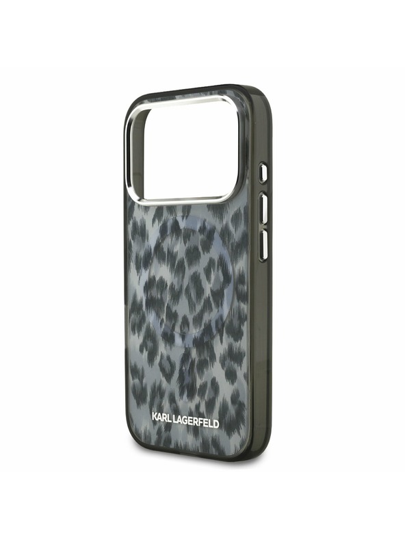 Karl Lagerfeld Karl Lagerfeld IML Leopard MagSafe Zadní Kryt pro iPhone 17 Pro Grey