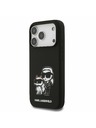 Karl Lagerfeld Karl Lagerfeld Liquid Silicone K&CH Sketch MagSafe Zadní Kryt pro iPhone 17 Pro Black