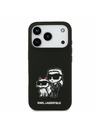 Karl Lagerfeld Karl Lagerfeld Liquid Silicone K&CH Sketch MagSafe Zadní Kryt pro iPhone 17 Pro Black