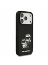 Karl Lagerfeld Karl Lagerfeld Liquid Silicone K&CH Sketch MagSafe Zadní Kryt pro iPhone 17 Pro Black