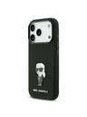Karl Lagerfeld Karl Lagerfeld Liquid Silicone Metal Ikonik Zadní Kryt pro iPhone 17 Pro Black