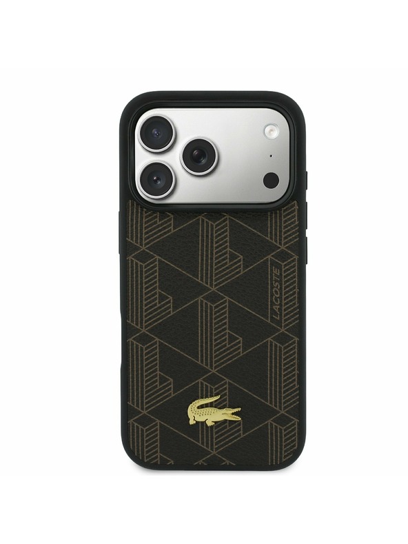 Lacoste Lacoste PVC Blend MagSafe Zadní Kryt + Peněženka pro iPhone 17 Pro Brown