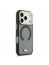 Lacoste Lacoste PC/TPU Frosted Finish Gold Logo MagSafe Zadní Kryt pro iPhone 17 Pro Black