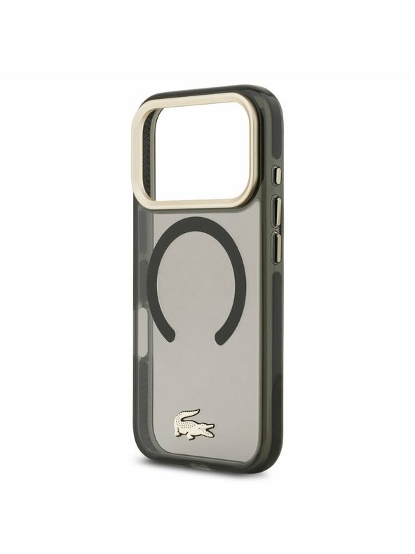Lacoste Lacoste PC/TPU Frosted Finish Gold Logo MagSafe Zadní Kryt pro iPhone 17 Pro Black
