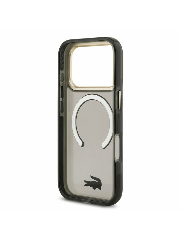 Lacoste Lacoste PC/TPU Frosted Finish Gold Logo MagSafe Zadní Kryt pro iPhone 17 Pro Black