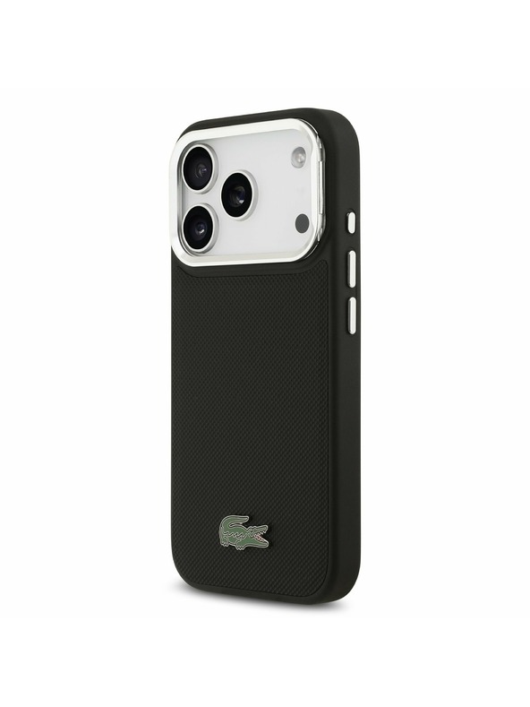 Lacoste Lacoste Iconic Petit Pique Camera Stand MagSafe Zadní Kryt pro iPhone 17 Pro Black