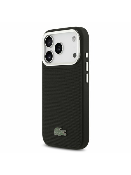 Lacoste Lacoste Iconic Petit Pique Camera Stand MagSafe Zadní Kryt pro iPhone 17 Pro Black