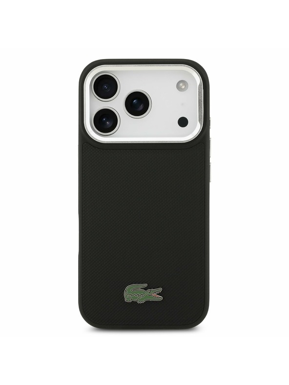 Lacoste Lacoste Iconic Petit Pique Camera Stand MagSafe Zadní Kryt pro iPhone 17 Pro Black