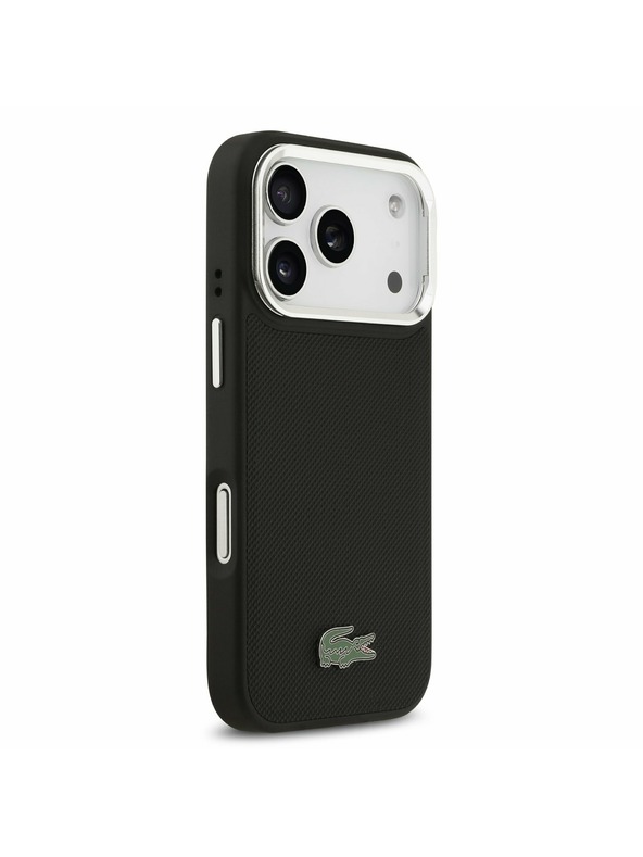 Lacoste Lacoste Iconic Petit Pique Camera Stand MagSafe Zadní Kryt pro iPhone 17 Pro Black
