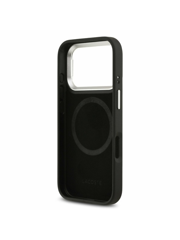 Lacoste Lacoste Iconic Petit Pique Camera Stand MagSafe Zadní Kryt pro iPhone 17 Pro Black