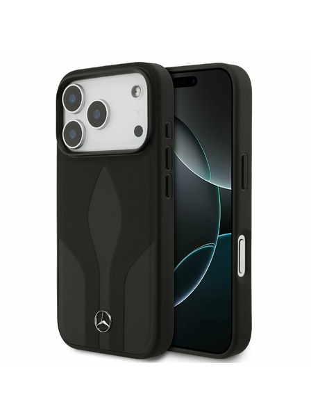 Mercedes Mercedes Leather The Move MagSafe Zadní Kryt pro iPhone 17 Pro Black