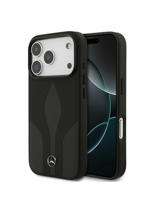 Mercedes Mercedes Leather The Move MagSafe Zadní Kryt pro iPhone 17 Pro Black