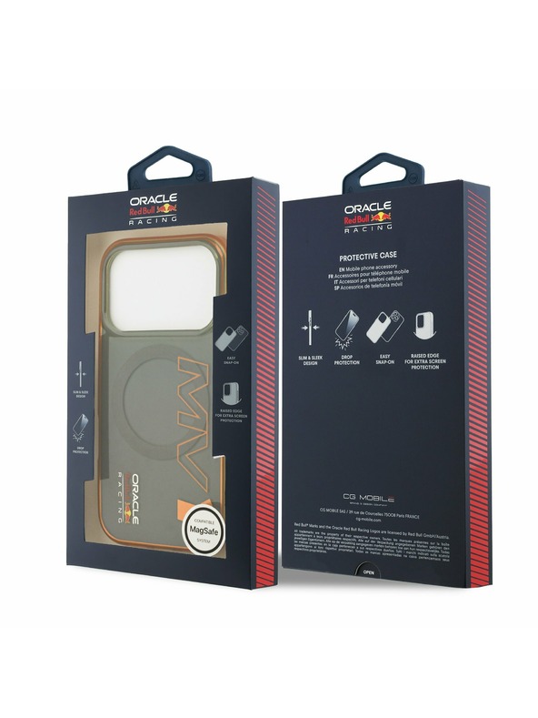 Red Bull Red Bull PC Double Layer Vertical MV1 MagSafe Zadní Kryt pro iPhone 17 Pro Grey