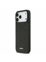 DKNY DKNY PU Leather Grid Pattern Magsafe Zadní Kryt pro iPhone 17 Pro Max Black