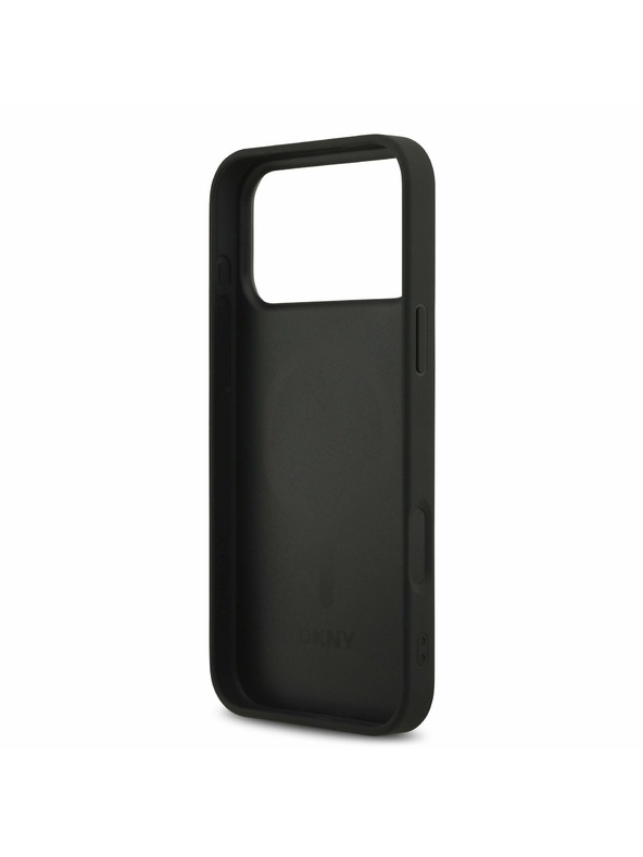 DKNY DKNY PU Leather Grid Pattern Magsafe Zadní Kryt pro iPhone 17 Pro Max Black