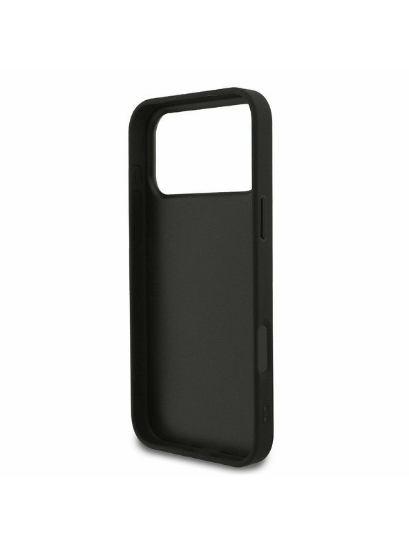Guess Guess PU Fixed Glitter 4G Metal Logo Zadní Kryt pro iPhone 17 Pro Max Black