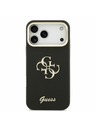 Guess Guess PU Grained 4G Logo Stand Camera Frame Zadní Kryt pro iPhone 17 Pro Max Black