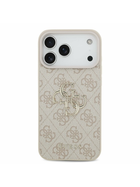 Guess Guess PU 4G Metal Logo Zadní Kryt pro iPhone 17 Pro Max Pink