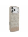 Guess Guess PU 4G Stripe Zadní Kryt pro iPhone 17 Pro Max Pink