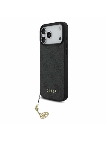 Guess Guess 4G Charm MagSafe Zadní Kryt pro iPhone 17 Pro Max Tone on Tone Grey
