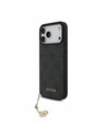 Guess Guess 4G Charm MagSafe Zadní Kryt pro iPhone 17 Pro Max Tone on Tone Grey