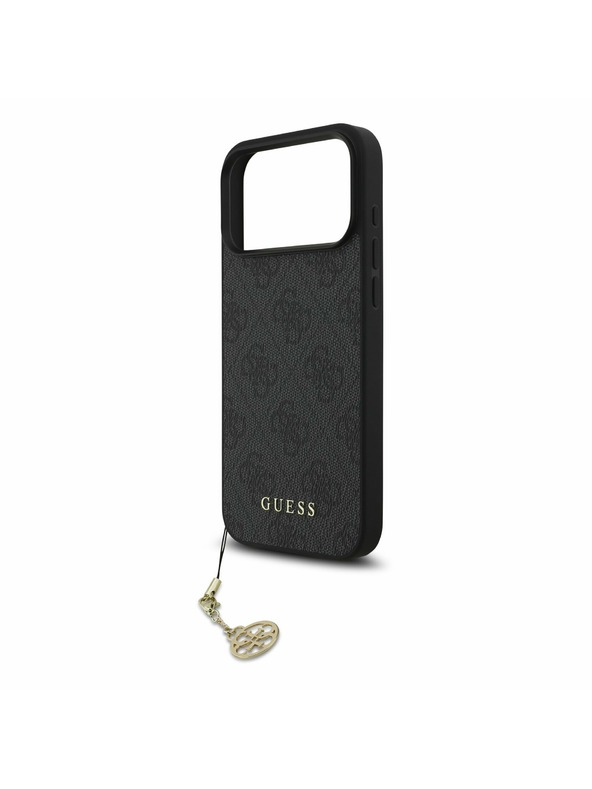 Guess Guess 4G Charm MagSafe Zadní Kryt pro iPhone 17 Pro Max Tone on Tone Grey