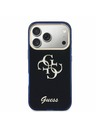 Guess Guess IML 4G Script Metal Logo Zadní Kryt pro iPhone 17 Pro Max Blue