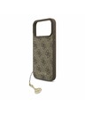 Guess Guess 4G Charm MagSafe Zadní Kryt pro iPhone 17 Pro Max Tone on Tone Brown