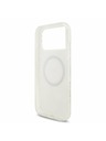 Guess Guess IML Flowers Allover Strap MagSafe Zadní Kryt pro iPhone 17 Pro Max White