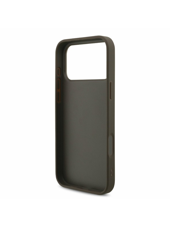 Guess Guess PU 4G Metal Logo Strap Zadní Kryt pro iPhone 17 Pro Max Brown