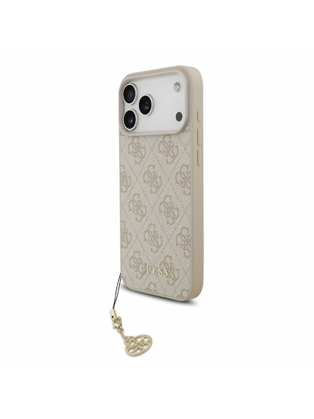 Guess Guess 4G Charm MagSafe Zadní Kryt pro iPhone 17 Pro Max Tone on Tone Pink