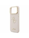 Guess Guess PU Grained 4G Logo Stand Camera Frame Zadní Kryt pro iPhone 17 Pro Max Pink