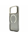 Guess Guess IML Glitter Script Strap MagSafe Zadní Kryt pro iPhone 17 Pro Max Black