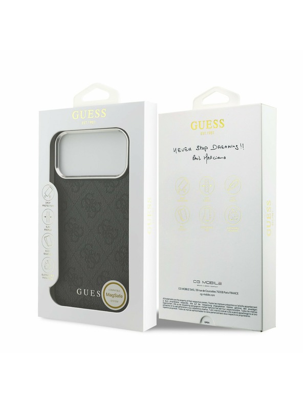 Guess Guess 4G MagSafe Zadní Kryt pro iPhone 17 Pro Max Black