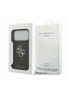 Guess Guess PU 4G Metal Logo Zadní Kryt pro iPhone 17 Pro Max Grey
