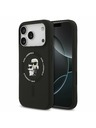 Karl Lagerfeld Karl Lagerfeld Liquid Silicone Karl and Choupette MagSafe Zadní Kryt pro iPhone 17 Pro Max Black
